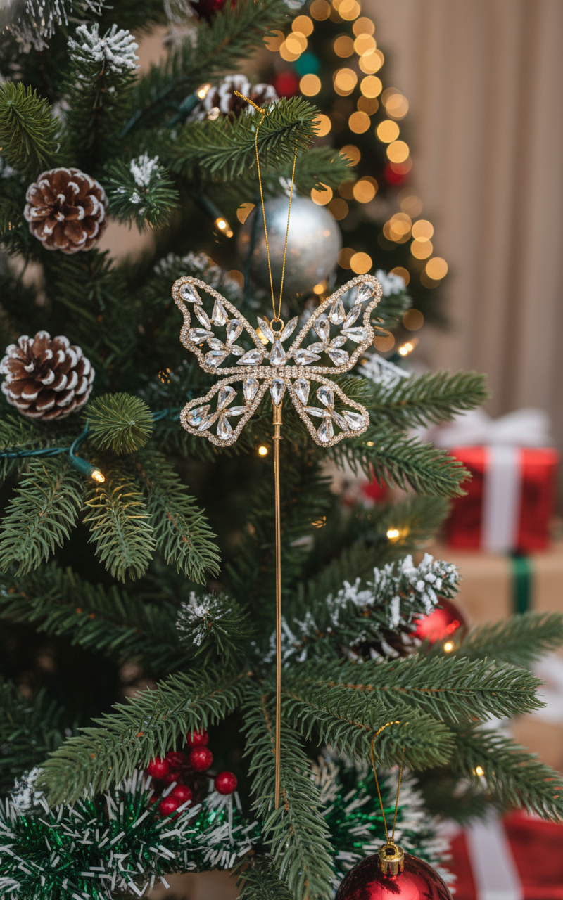 Christmas Butterfly Ornament