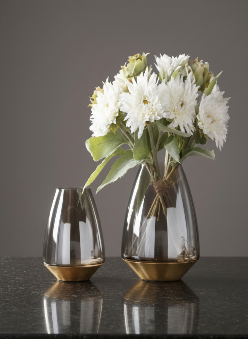 Silver Vase - Set of 2